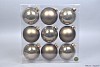 GLASS BALL FOSSIL GREY 100MM SET OF 9