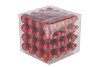 GLASS BALL MATT RED 40MM P/64