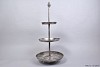 DHAKA ZILVER ETAGERE 3LAAGS 36X78CM