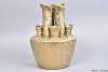 TUBA VAAS GOUD 22X22X30CM