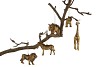 HANGING WILD ANIMALS GOUD ASS P/1