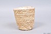 SEAGRASS STRAW NATURAL POT BASKET 16X16CM
