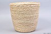 SEAGRASS STRAW NATURAL POT BASKET 32X32CM