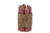 CANDLE CROWN OLD PINK PER 7 2X12CM
