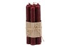 CANDLE CROWN BORDEAUX PER 7 2X16CM NM