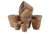 SEAGRASS STRAW BASKET POT BROWN 12X12CM