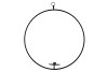 METAL CIRCLE CANDLE HOLDER 53CM