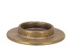 ST TROPEZ GOLD CANDLE HOLDER BLUNT 14X3CM