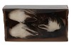 OISEAU SCINTILLEMENT SUR ATTACHE BLANC 24CM PAR 3 PIÈCES