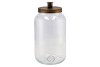 CANDLE JAR GOLD 15X26CM
