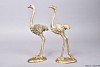 DECO STRUISVOGEL GOUD 27X10CM ASS PER 1