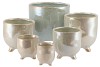 ST. TROPEZ PEARL GREEN POT 12X12CM