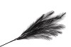 SILK PLUME BRANCH BLACK 72CM