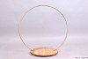 METAL CIRCLE GOLD WITH PLATEAU 57X34X57CM