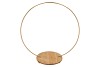 METAL CIRCLE GOLD WITH PLATEAU 73X36X79CM
