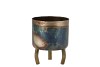 DOBRA VIEUX VERT POT MÉTAL 6X8CM