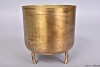 DOBRA TOPF ALTES GOLD METALL 16X18CM