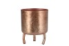 DOBRA VIEUX ROSE POT MÉTAL 10X12CM