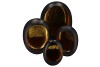MARRAKECH BLACK/GOLD EGG T-LIGHT 31X14X40CM