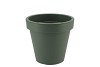 PLASTIC GREEN POT SYNTHETIC WIDE EDGE 25CM