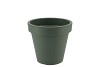 PLASTIC GREEN POT SYNTHETIC WIDE EDGE 20CM