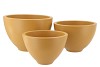 VINCI MUSTARD BOWL SPHERE SHADED 27X18CM