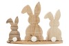EASTER BUNNY FLUFFY 3 OP RIJ 35X25CM
