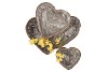 RATTAN BASKET HEART 43X12CM 4DLG NM