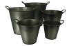 ZINK VINTAGE GREEN POT 26X24CM