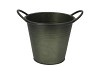 ZINC VINTAGE GREEN POT 22X20CM