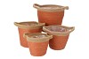 TRIPOLI TERRA POT BASKET 15X14CM