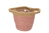 TRIPOLI PINK POT BASKET 15X14CM