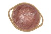 TRIPOLI ROSE POT PANIER EN ROTIN 20X18CM