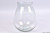 DRY GLASS VASE CLEAR 24X28CM