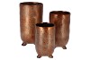 ST TROPEZ MATT COPPER VASE 10X17CM