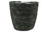SEAGRASS STRAW BASKET POT ARMY GREEN 32X32CM NM