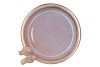 IRON STONE BIRD BOWL GLAZED PINK 33X5CM