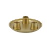 CROWN CANDLE HOLDER GOLD 16X16X4CM