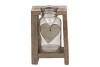 LOVE WOOD RACK 1X BOTTLE 10X7X16CM