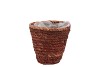 SEAGRASS STRAW BASKET POT TERRA 12X12CM