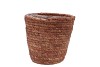 SEAGRASS STRAW BASKET POT TERRA 18X18CM