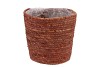 SEAGRASS STRAW BASKET POT TERRA 22X22CM