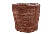 SEAGRASS STRAW BASKET POT TERRA 24X24CM