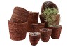 SEAGRASS STRAW BASKET POT TERRA 24X24CM