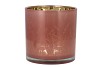 DRY FLOWER PINK/GOLD T-LIGHT 15X15CM NM