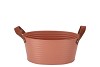 ZINC LEATHER TERRA MAT 23X18X12CM