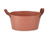 ZINC LEATHER TERRA MAT 25X19X14CM