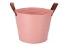 ZINC LEATHER OLD PINK MAT 27X22CM