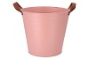 ZINC LEATHER OLD PINK MAT 30X28CM