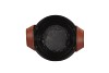 ZINC LEATHER BLACK MAT 13X12CM